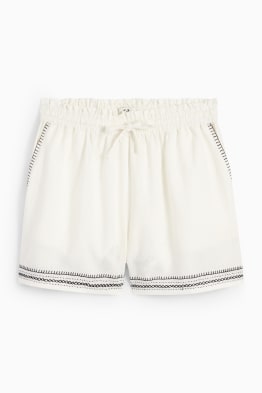 Rangsutra x C&A - shorts - mid-rise waist - linen blend