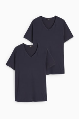 Confezione da 2 - t-shirt con scollo a V - a LYCRA®