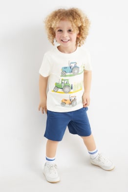 Tractor - set - short sleeve T-shirt and shorts - 2 piece