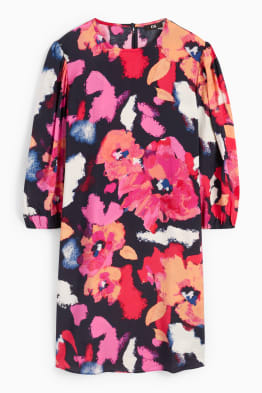 Dress with puff sleeves - floral