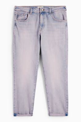 Boyfriend jeans - mid-rise waist - LYCRA®