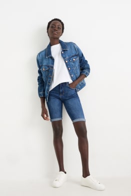 Bermudas en jean - mid waist - LYCRA®