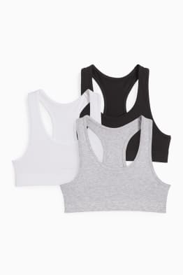 Multipack of 3 - crop top