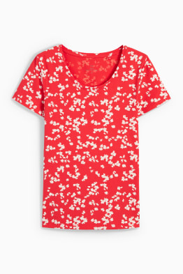 Tričko - s květinovým vzorem