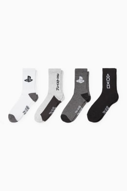 Confezione da 4 - PlayStation - calze con motivo