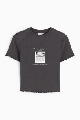 CLOCKHOUSE - samarreta crop de màniga curta