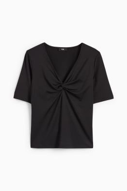 Basic T-shirt with knot detail