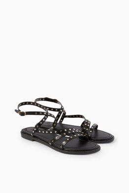 Sandals - faux leather