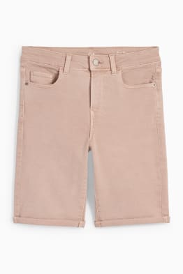 Denim Bermuda shorts - mid-rise waist