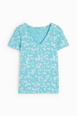 T-shirt basique - à fleurs