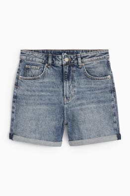Pantalons curts texans - high waist - LYCRA®