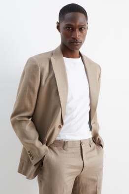 Mix-and-match tailored linen jacket - slim fit