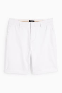 Basic Bermuda shorts - mid-rise waist