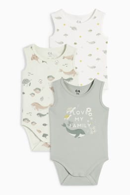 Paquet de 3 - animals marins - pijama per a nadó