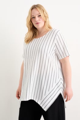 T-shirt - striped - textured