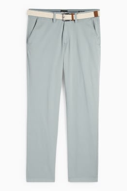 Chinos with belt - regular fit