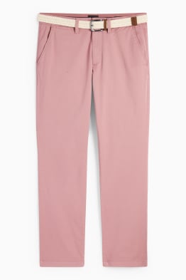 Chinos with belt - regular fit