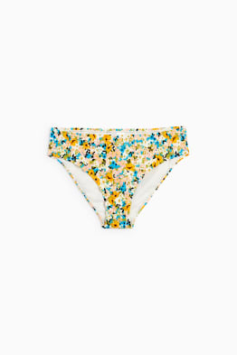 Bikini bottoms - mid-rise waist - LYCRA®- floral
