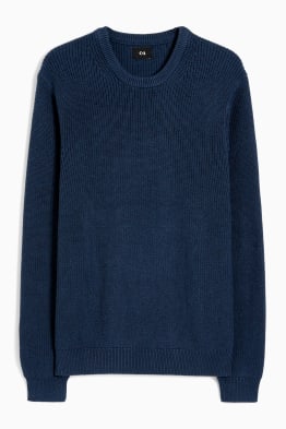 Sweter - prążkowany