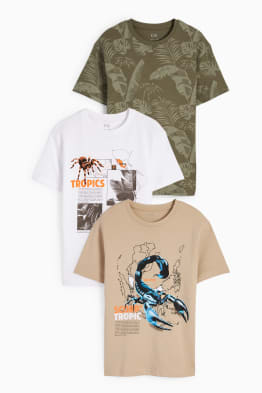 Multipack of 3 - jungle - short sleeve T-shirt