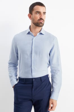 Camisa de oficina - regular fit - cutaway - de planchado fácil