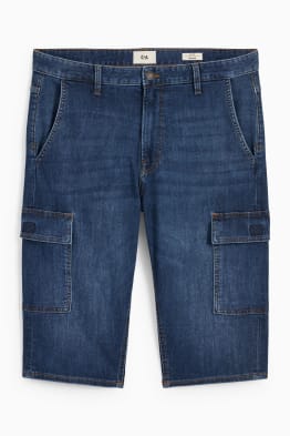 Bermuda cargo in jeans - LYCRA®
