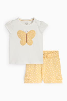 Motiv motýla - outfit pro miminka - 2dílný