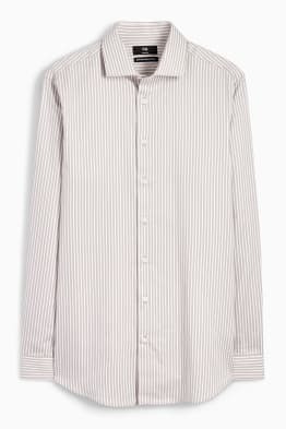 Business shirt - slim fit - cutaway collar - easy-iron - striped