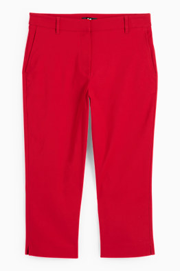 Pantaloni capri - talie medie - slim fit