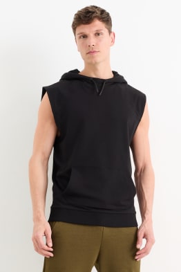 Technical top with hood