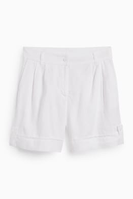 Shorts de lino - mid waist