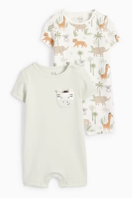 Set van 2 - wilde dieren - baby-pyjama