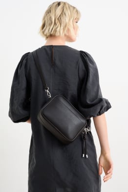 Shoulder bag with detachable bag strap - faux leather 