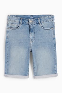 Jeans-Bermudas - Mid Waist - LYCRA®