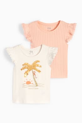 Set van 2 - palmboom - T-shirt