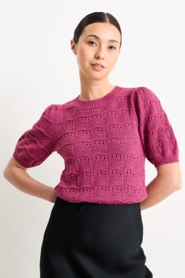 Pull en maille - manches courtes