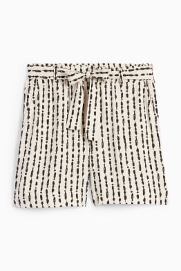 Pantalons curts - mid waist - estampats