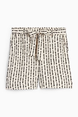 Shorts - Mid Waist - gemustert