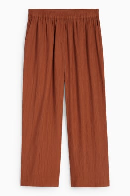 Pantaloni de stofă - talie înaltă - wide leg