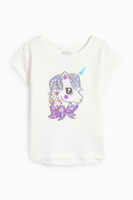 Unicorni - t-shirt - effetto brillante