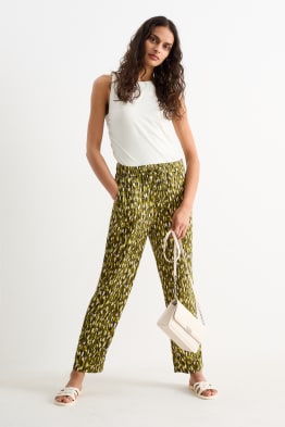 Pantalon femme taille élastiquée c&a hot sale
