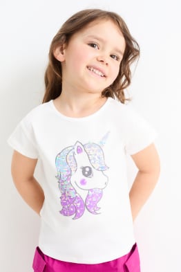 Unicorni - t-shirt - effetto brillante