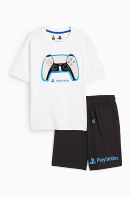 PlayStation - zestaw - koszulka z krótkim rękawem i szorty - 2 części