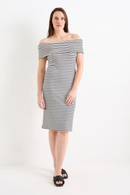 Bardot dress - striped