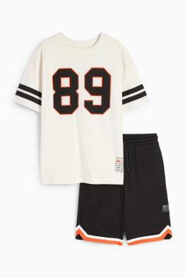 Conjunto - baloncesto - camiseta de manga corta y shorts - 2 piezas