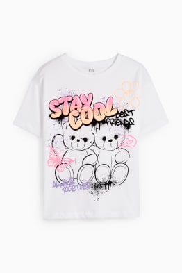 Graffiti en teddybeer - T-shirt