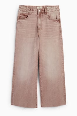 Wide leg jeans - mid waist
