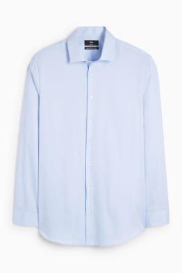 Chemise de bureau - slim fit - col cutaway - facile à repasser