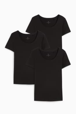 Multipack 3er - Basic-T-Shirt