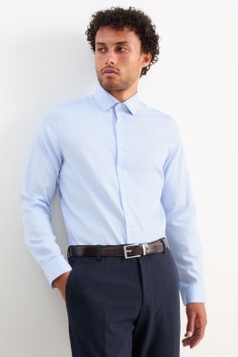 Chemise de bureau - slim fit - col cutaway - facile à repasser